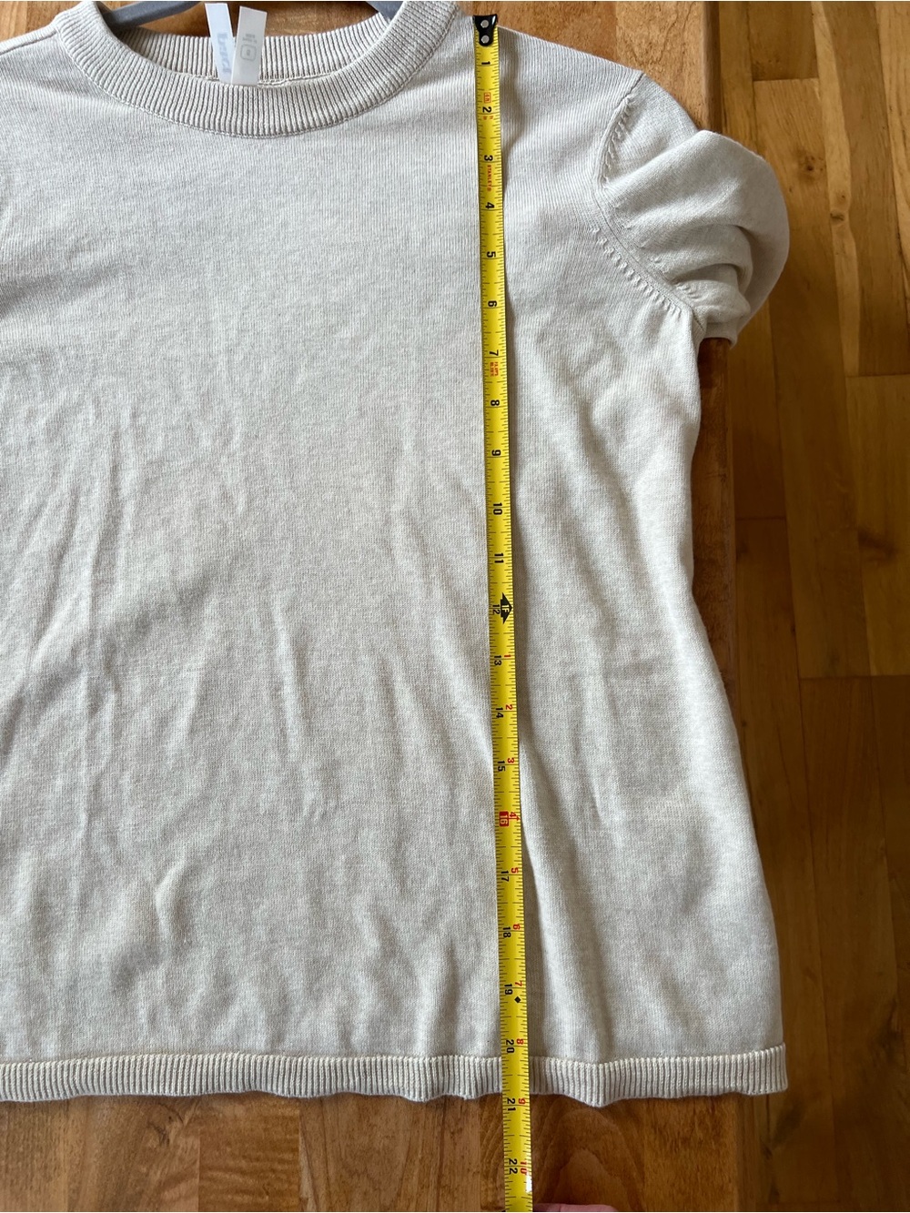 NWOT Pact Women's Classic Fine Knit Crew Sweater Sandshell Heather Women’s SZ S - Picture 10 of 10